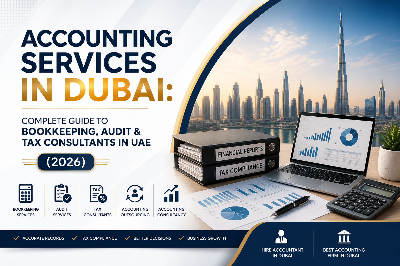 Accounting Services in Dubai: Complete Guide to Bookkeeping, Audit & Tax Consultants in UAE (2026)