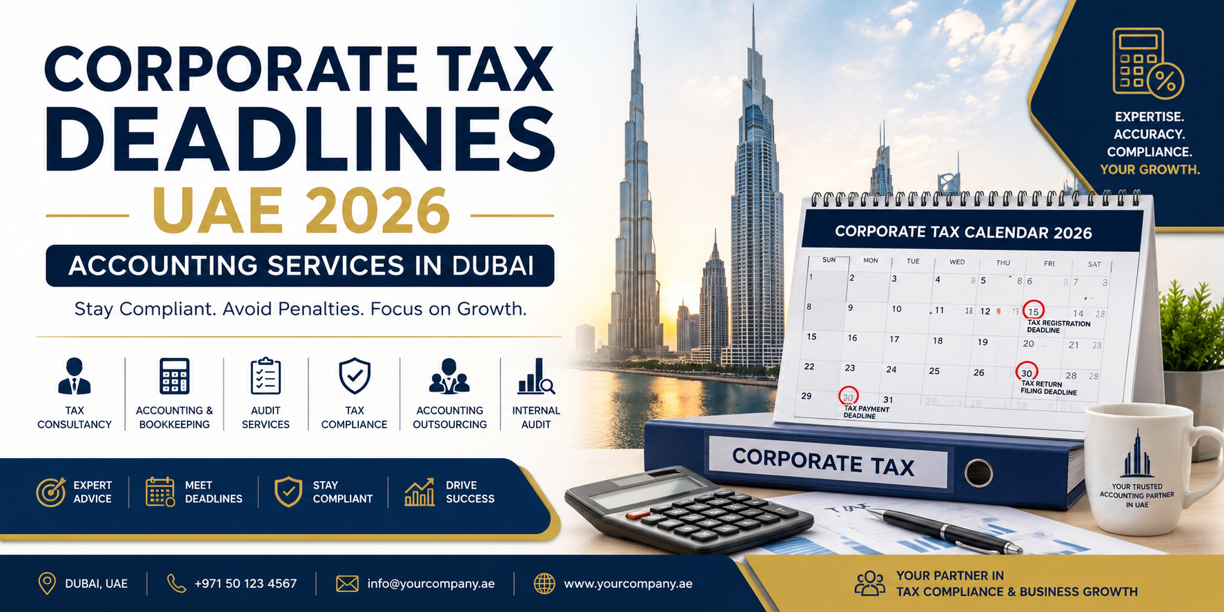 Corporate Tax Deadlines in UAE: What You Must Know (2026 Guide)