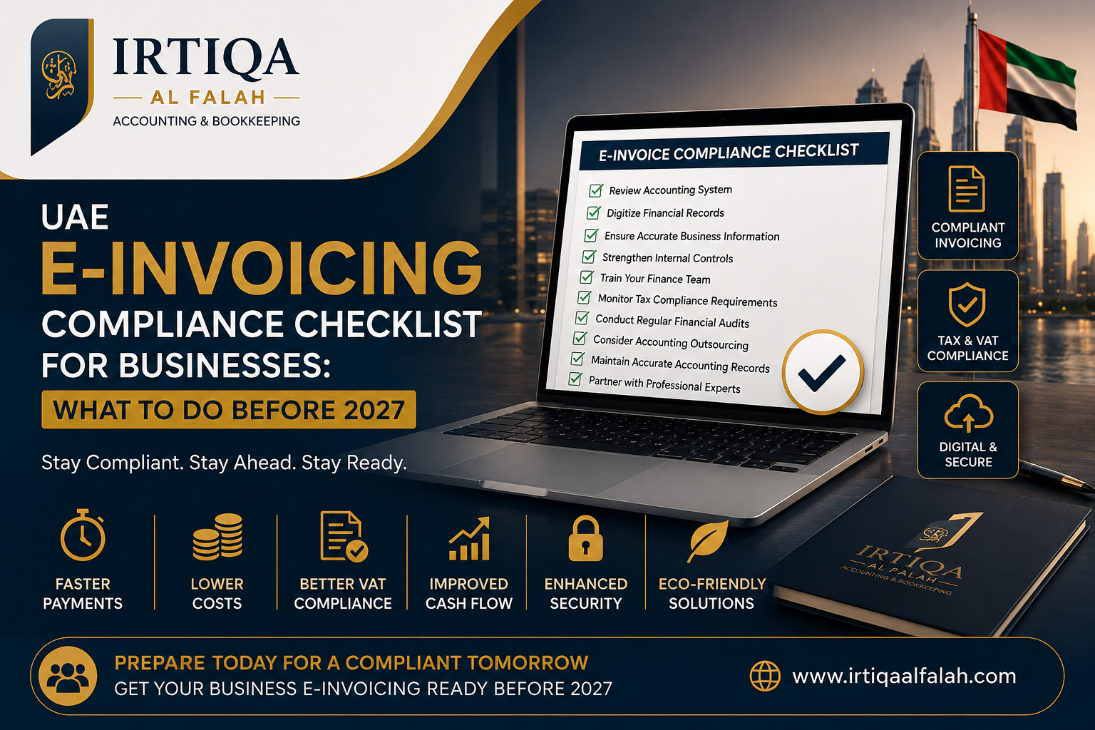 UAE E-Invoicing Compliance Checklist for Businesses: What to Do Before 2027