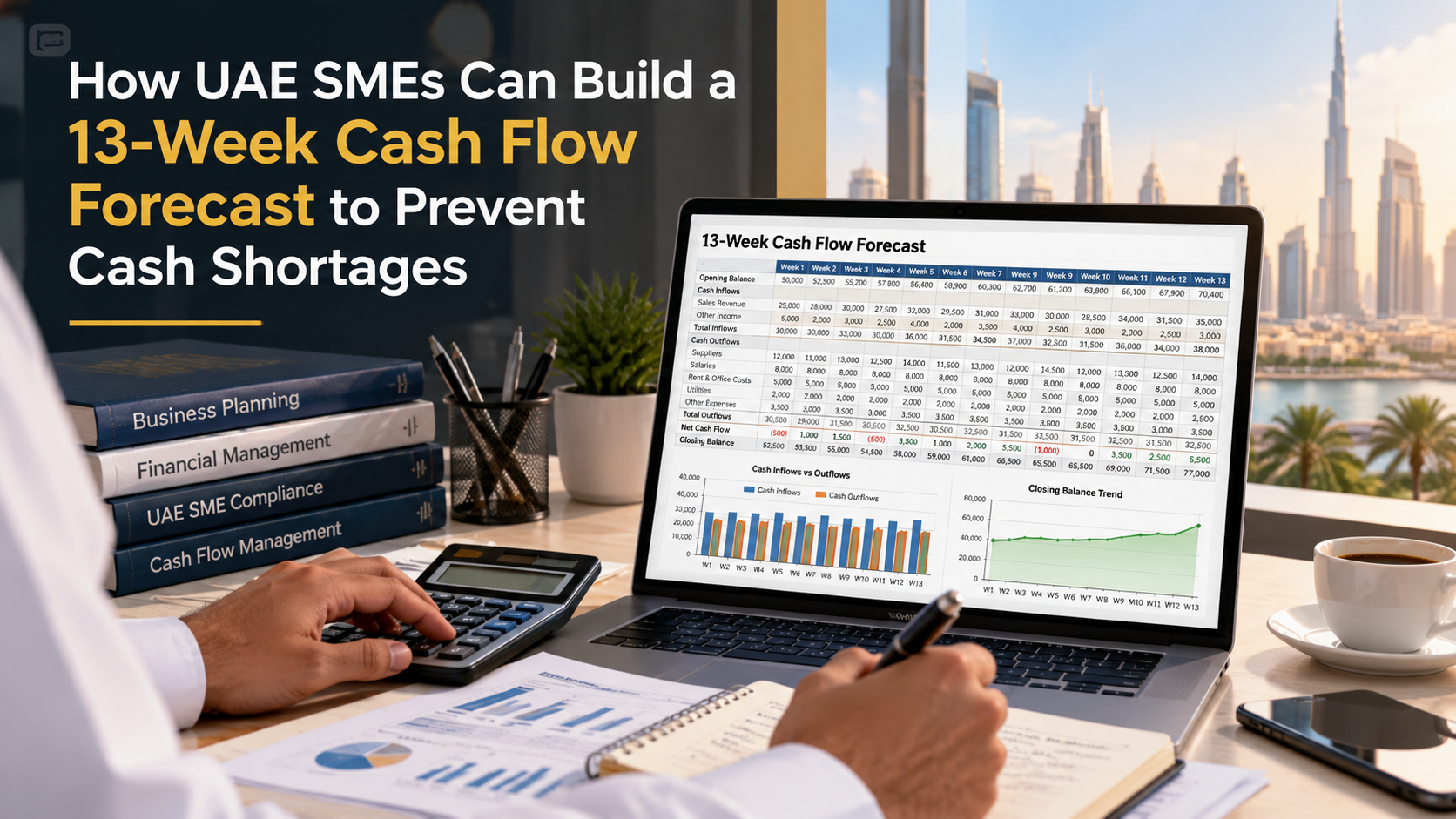 How UAE SMEs Can Build a 13-Week Cash Flow Forecast to Prevent Cash Shortages